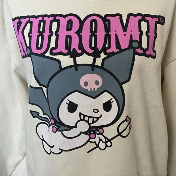 Sanrio Kuromi Sweatshirt Shirt Size S/M Kawaii Kuromicore Kidcore - Picture 3 of 8